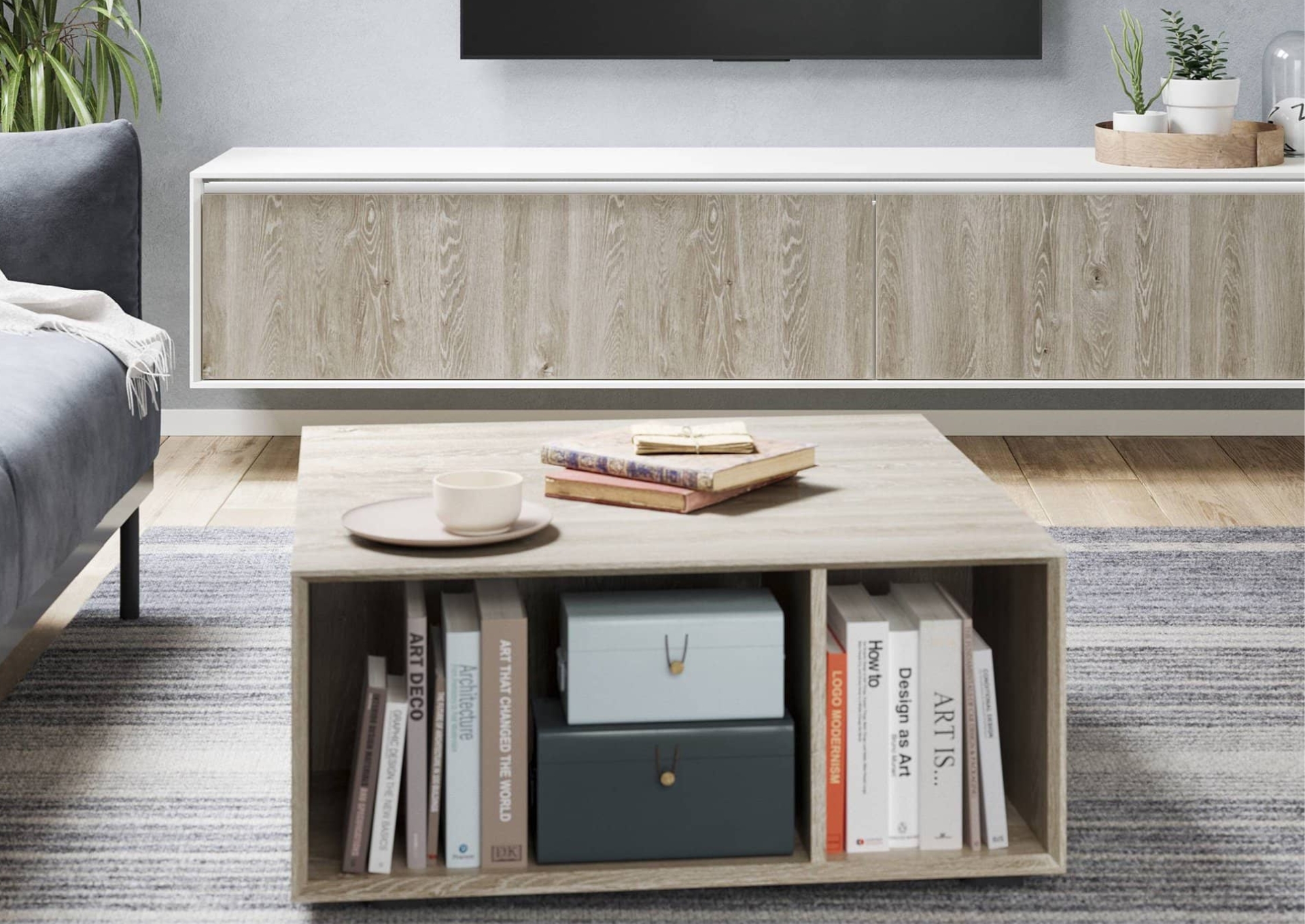 Table basse 80cm San Remo bois